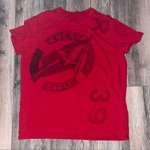 XL red American eagle t shirt
